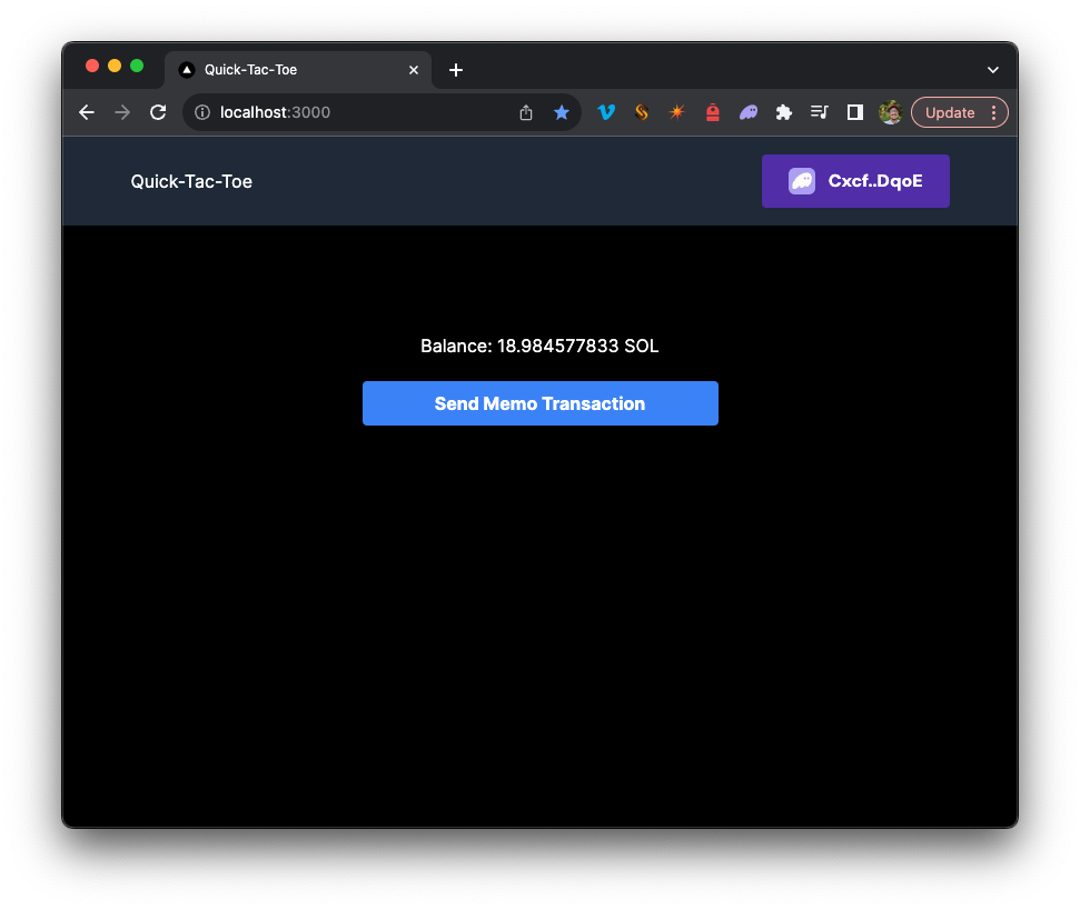 Example Memo Transaction