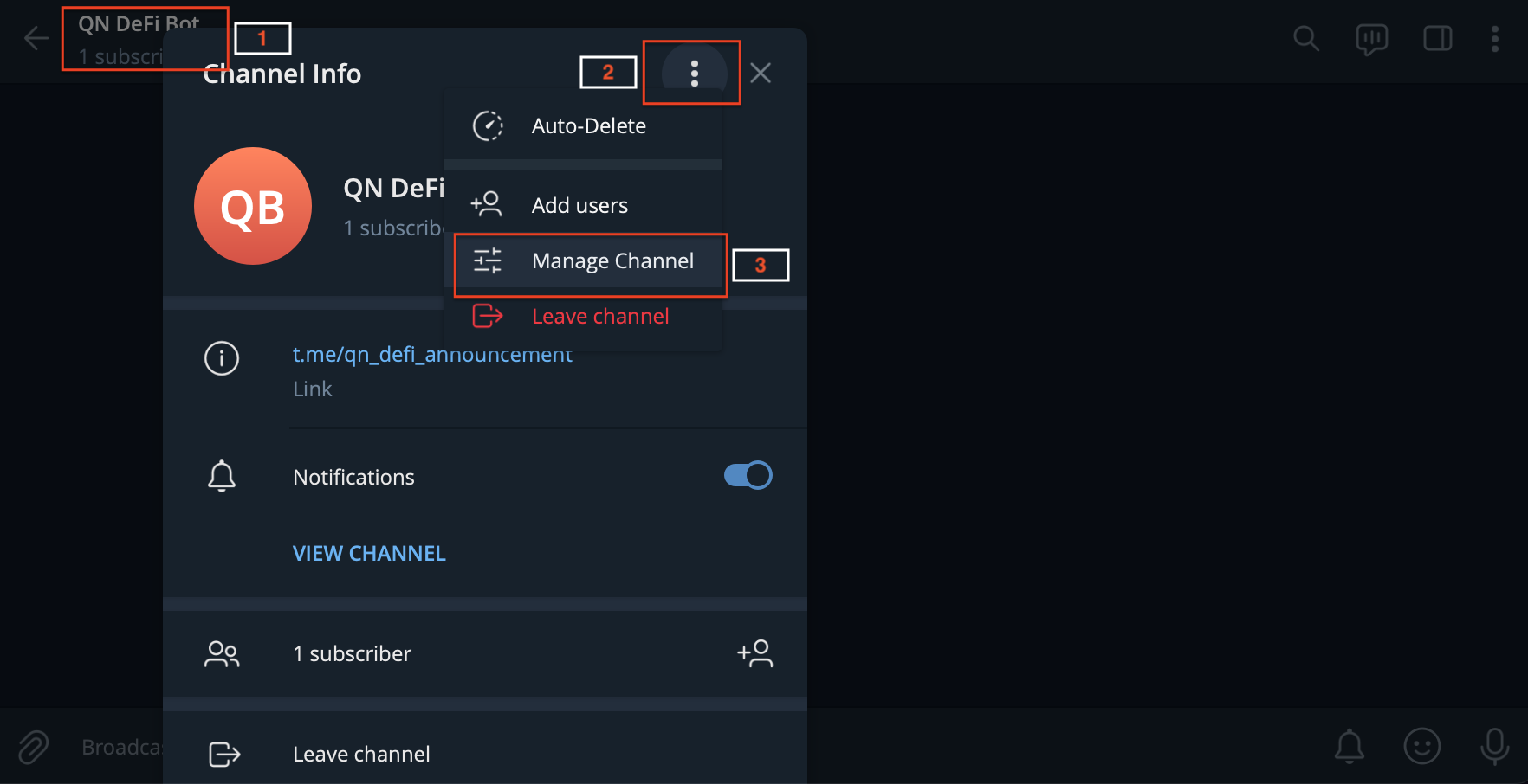 Telegram Add Administrator