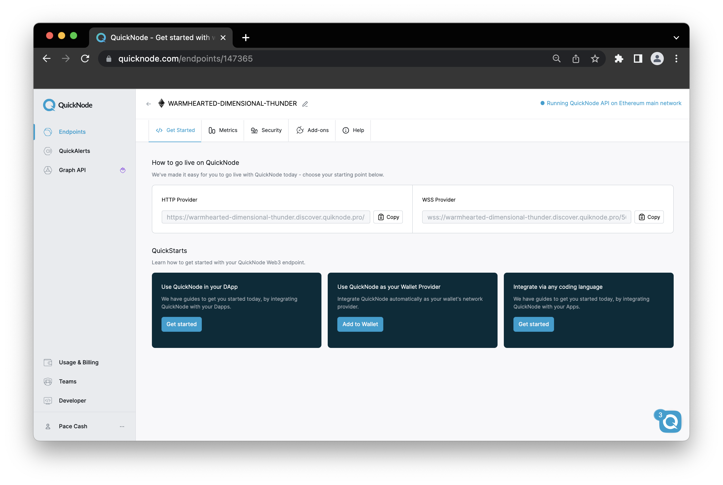 QuickNode Endpoint