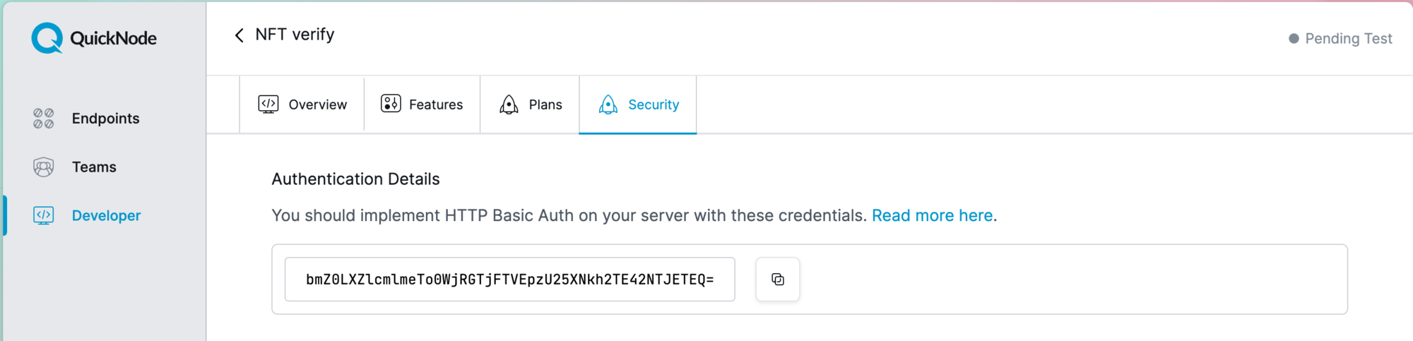 Add On Security Tab - Marketplace