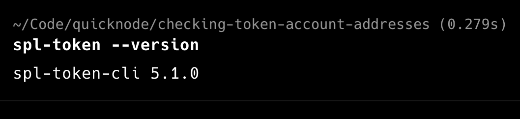 &#39;Solana CLI Version Check&#39;