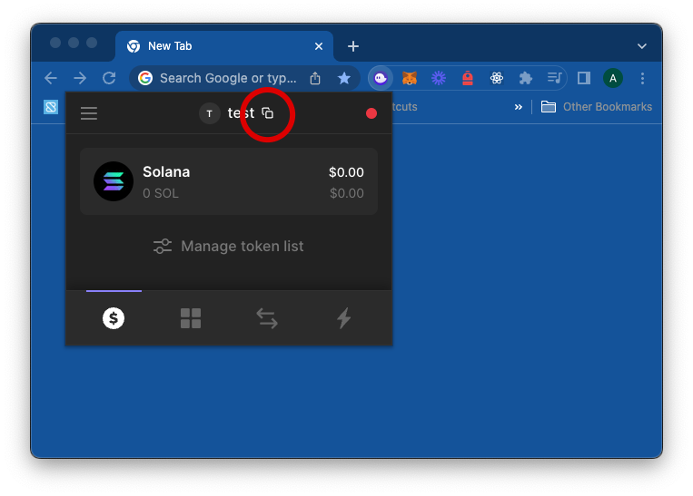 &#39;Phantom Wallet Copy Button&#39;