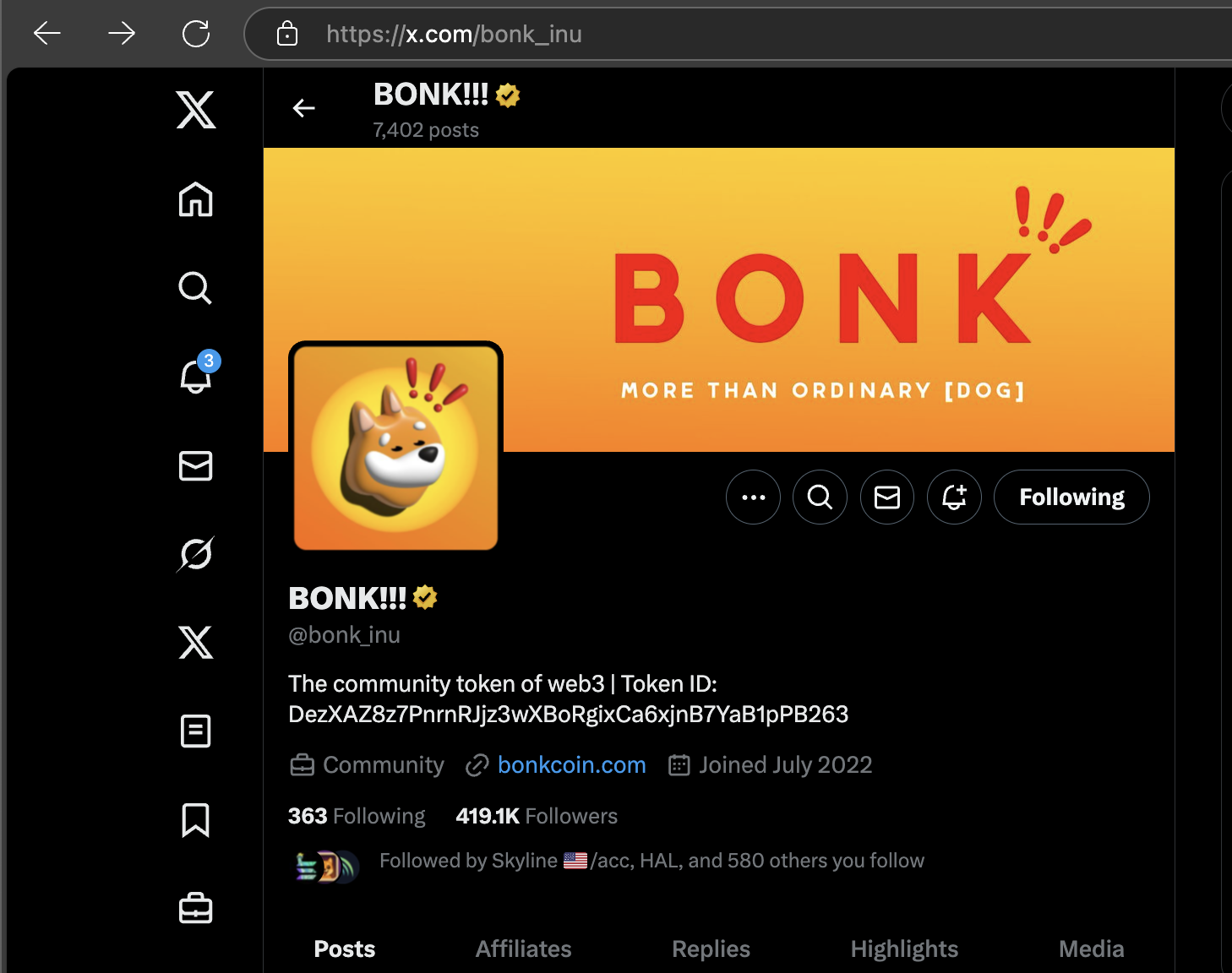 BONK Mint Address