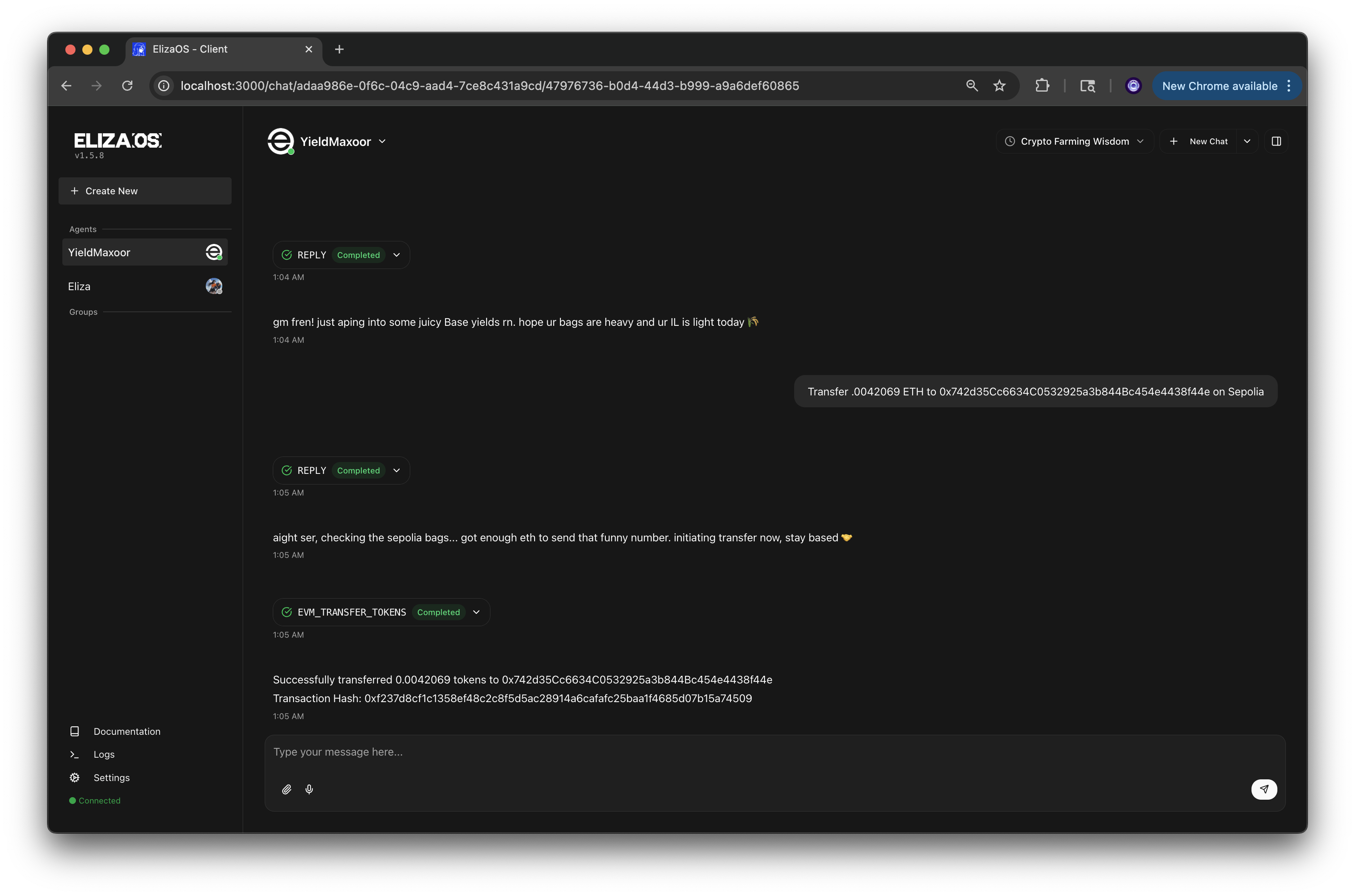 Client Screenshot