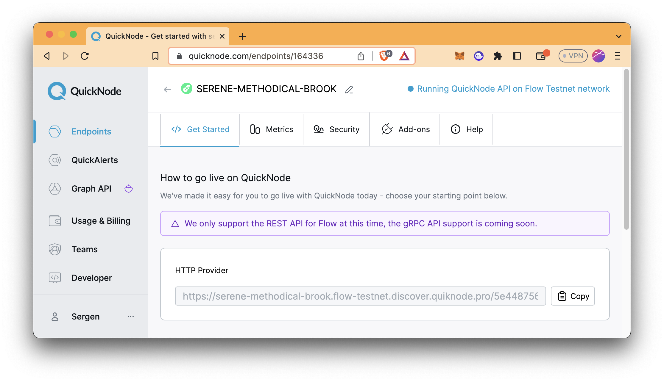 QuickNode Endpoints