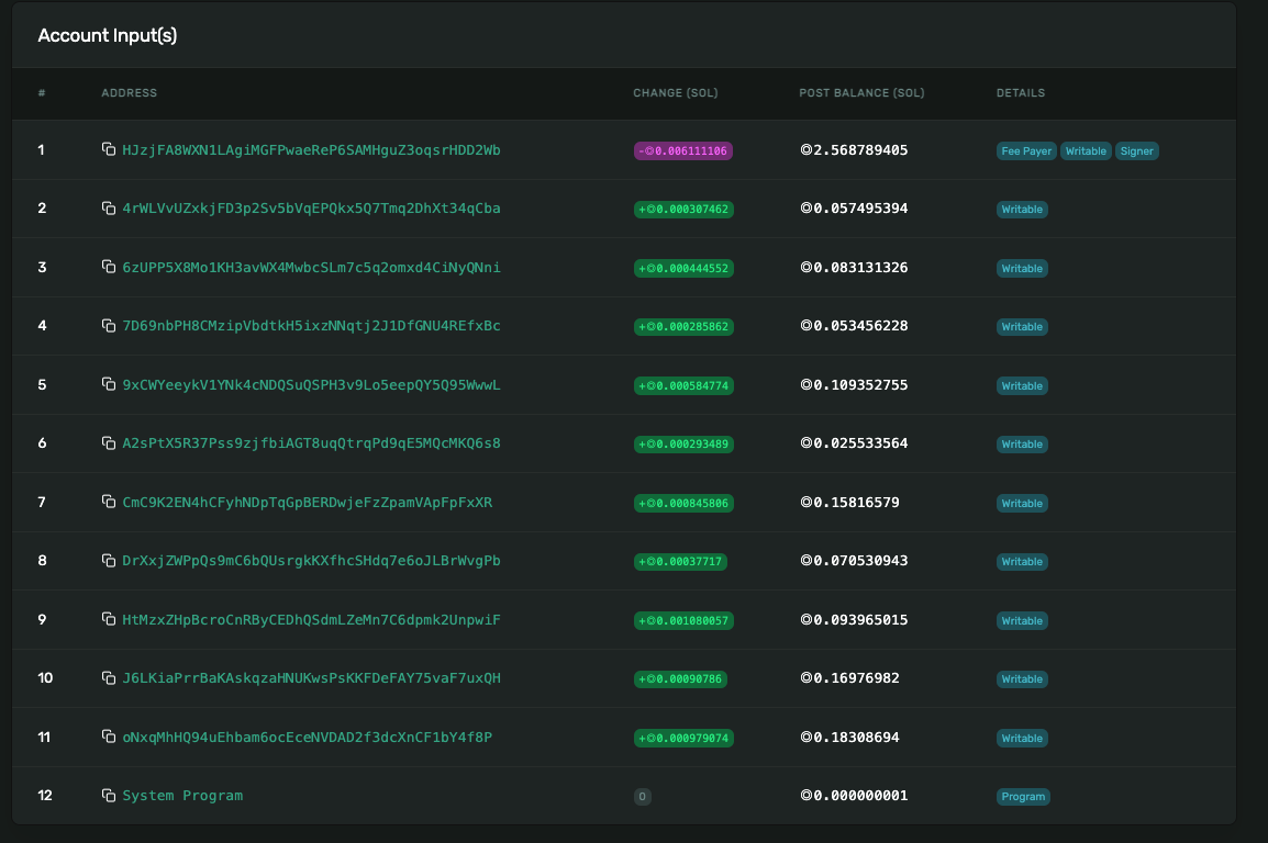 Explorer Transaction Confirmation View