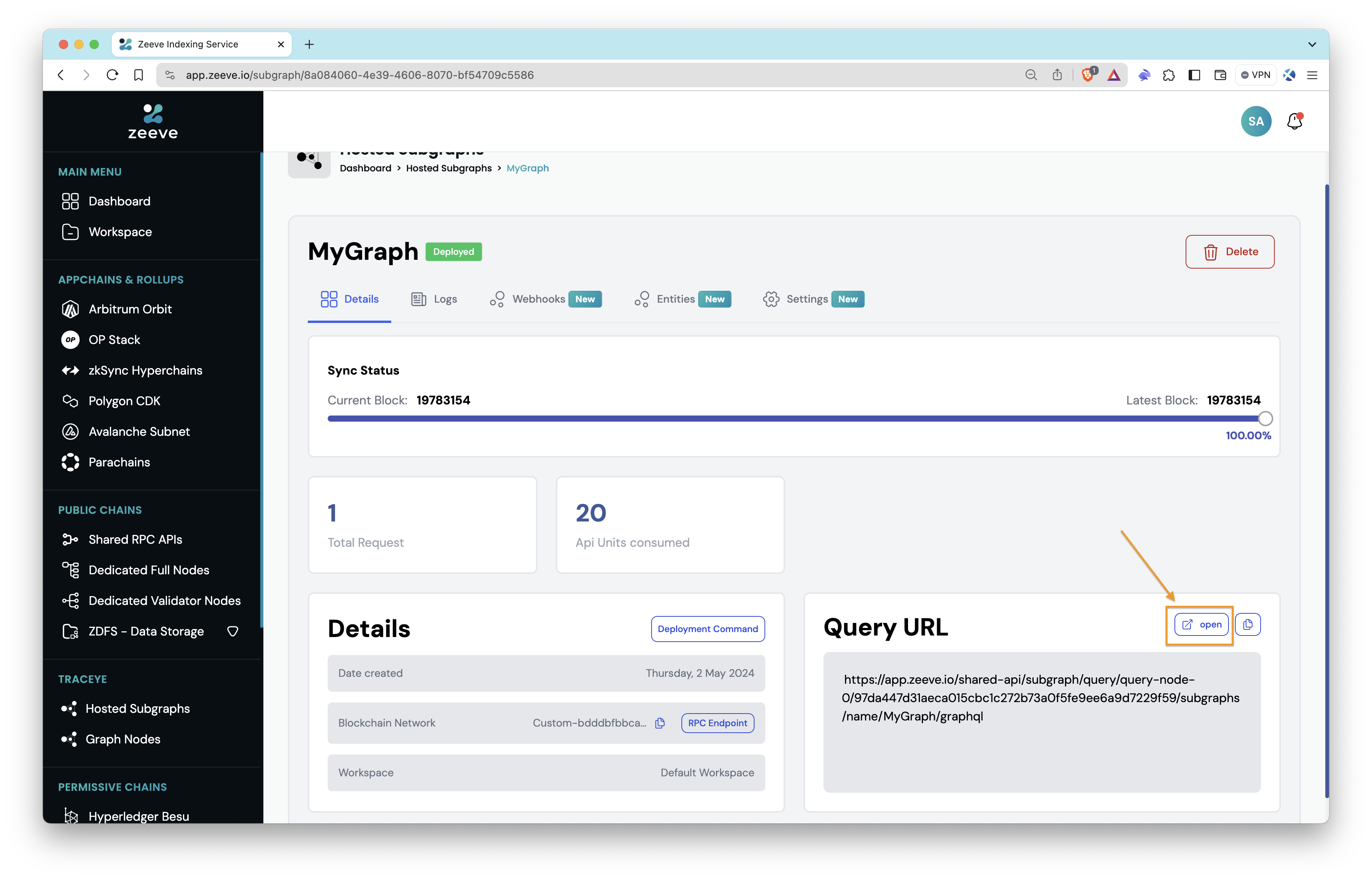 Subgraph Synced and Open Preview