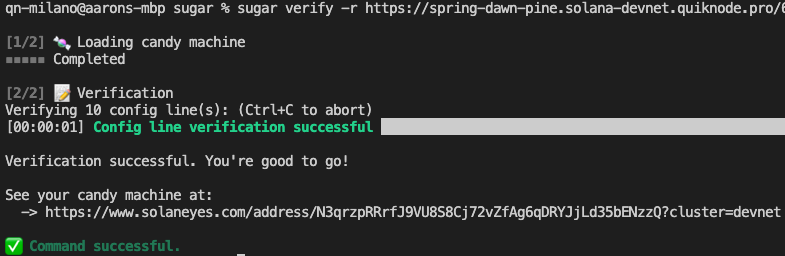 Candy Machine Verified