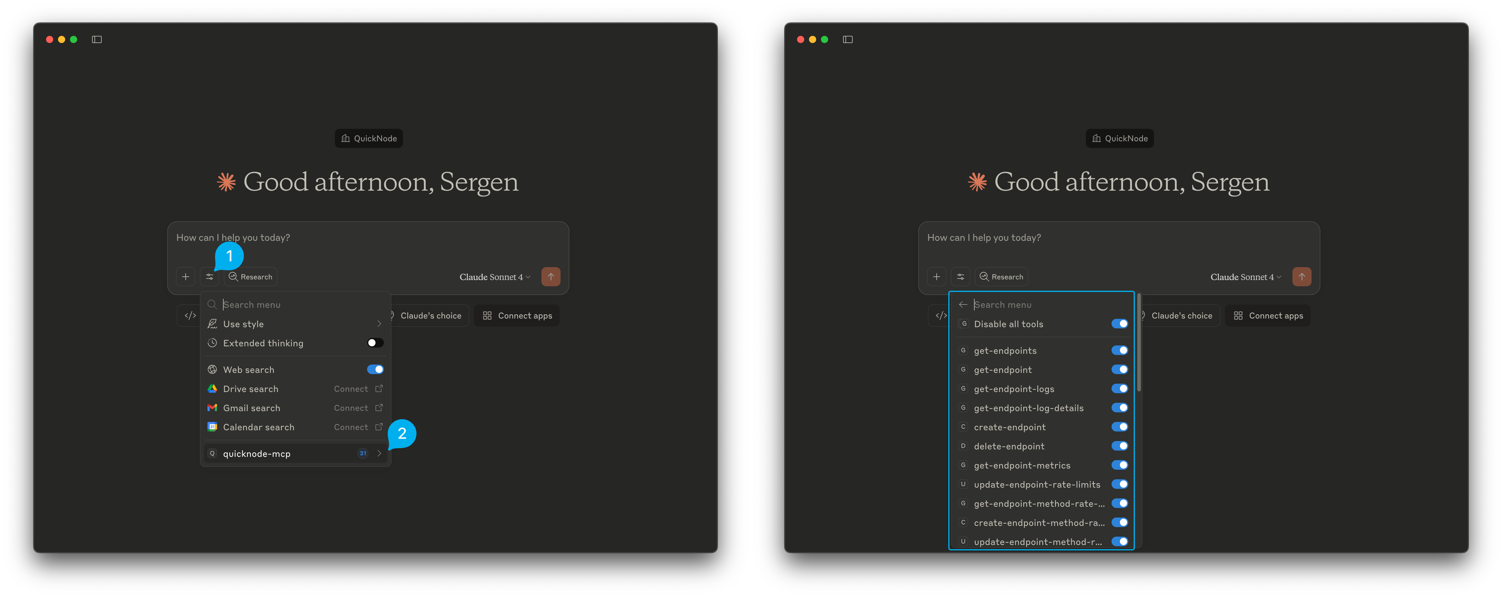 Claude MCP Commands and Tools