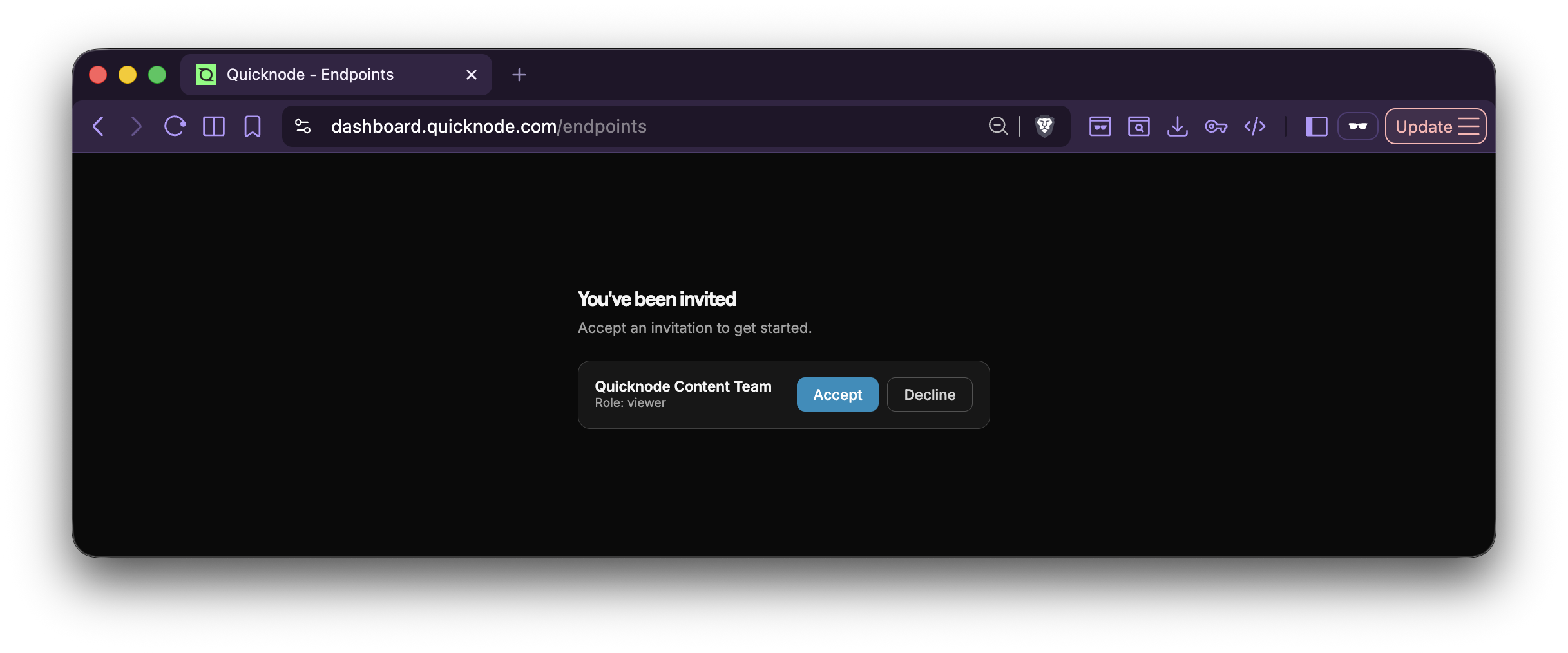 Quicknode Invitation