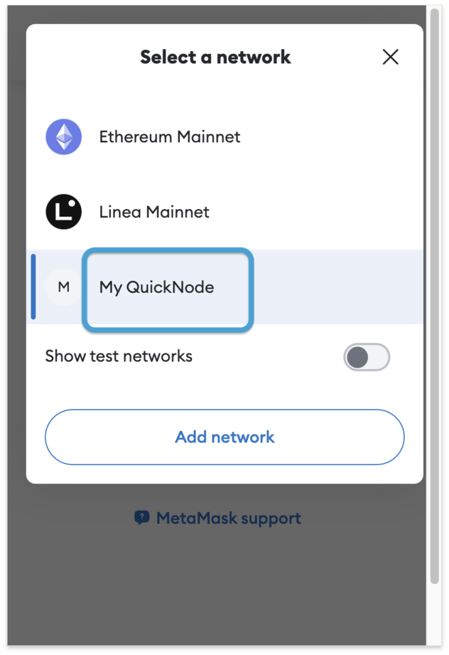 MetaMask Setup Finished