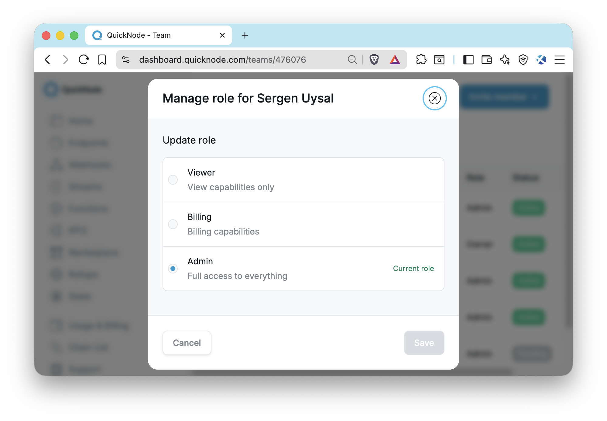 RBAC - Update Role