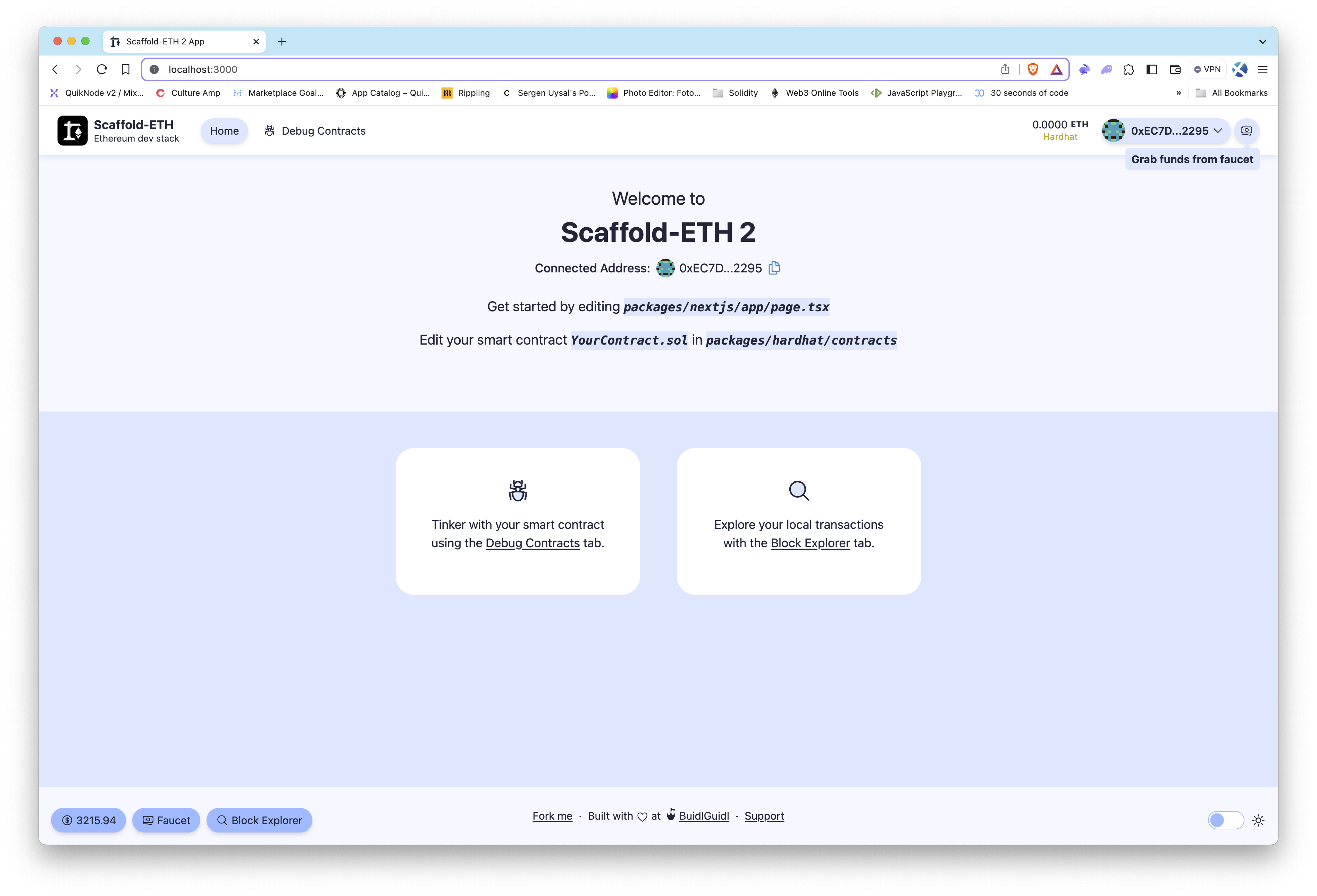 Scaffold ETH Application