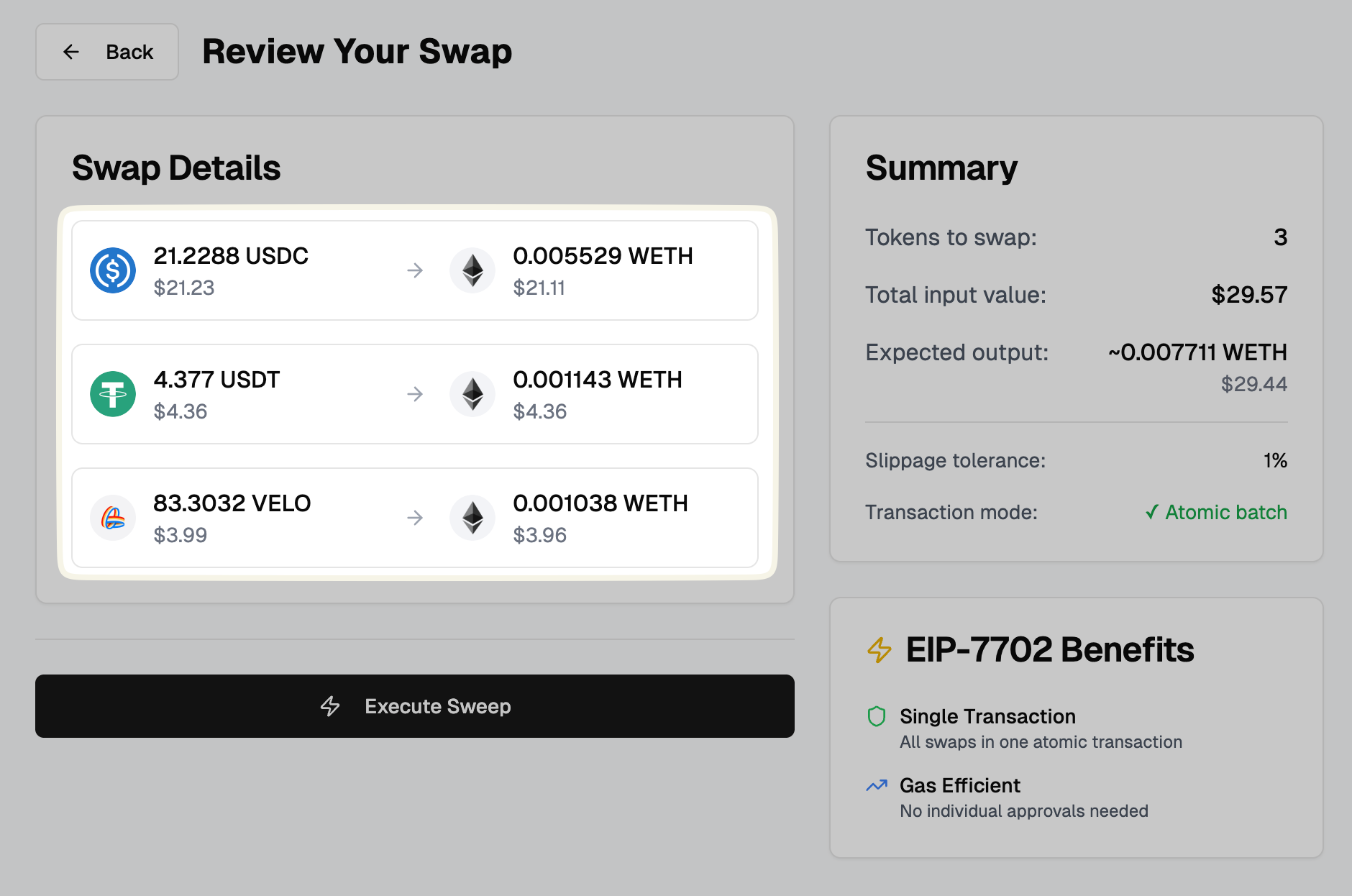 Swap Quotes