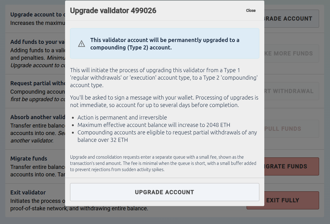 Upgrade Validator