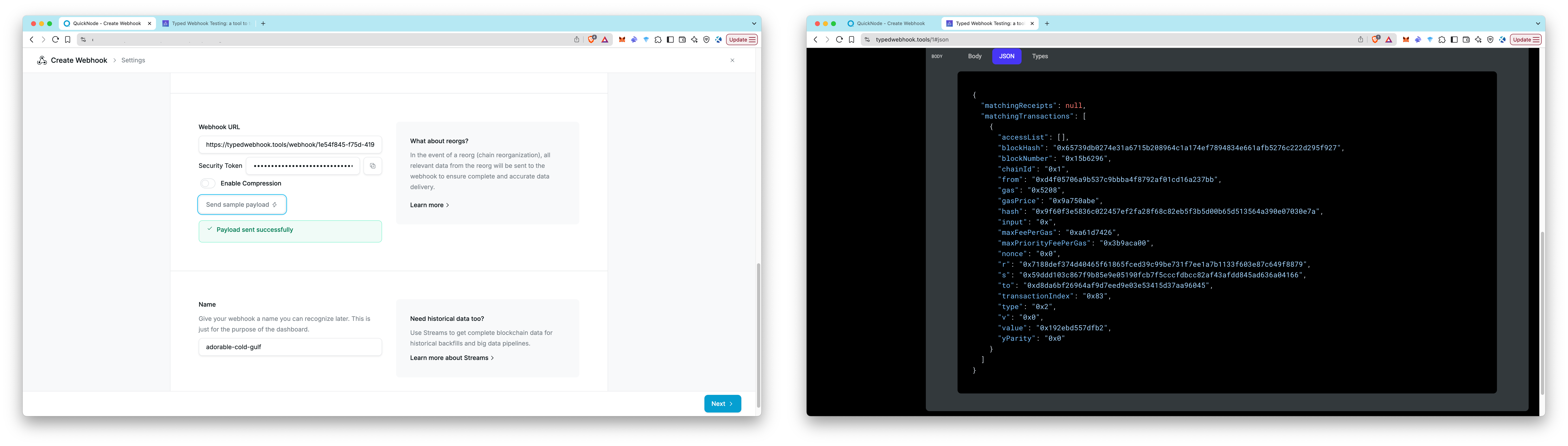 Webhooks - Results