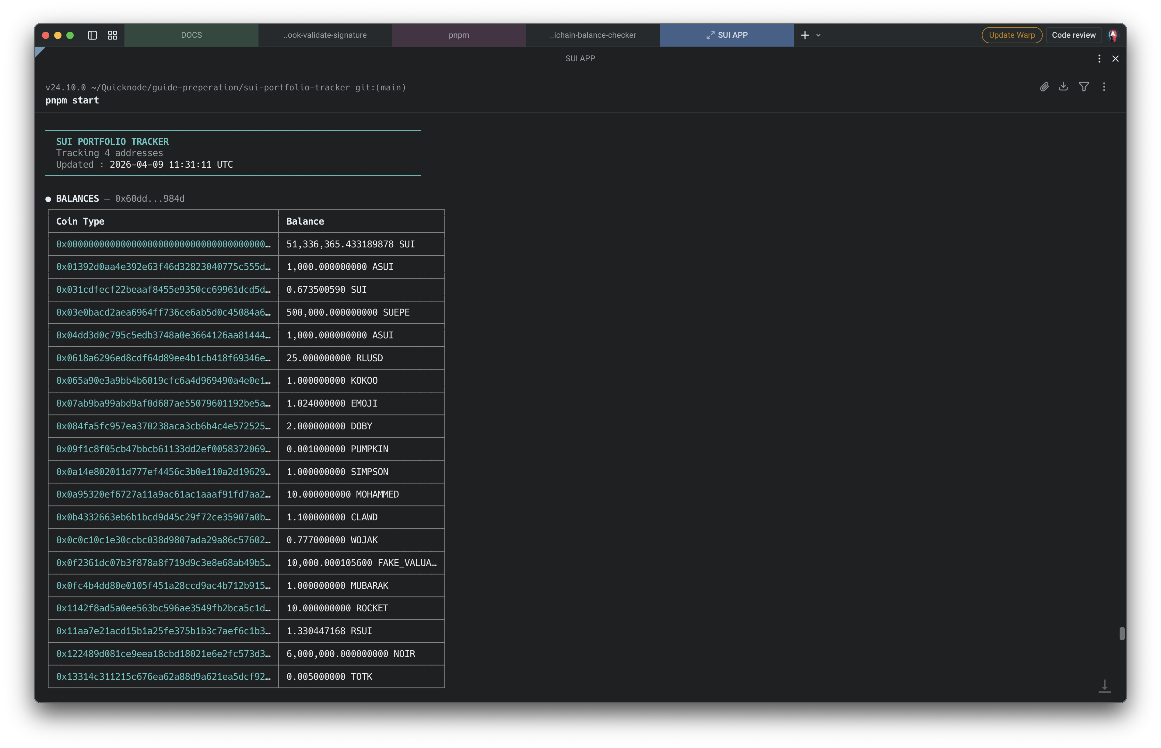 Sample app preview